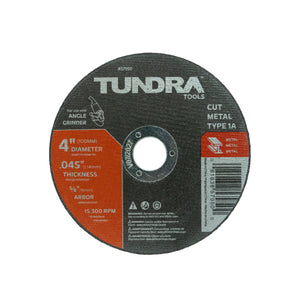 57950 - Tundra Tools Type 1A (Thin Metal Cutting) Abrasive Wheel 10 PAK 57950, fast clean cuts in all ferrous metals and stainless steel