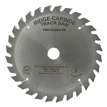 160mm X 28T Rip and Cross Cutting Track Saw Blade for Wood - Thin Kerf (ATB)