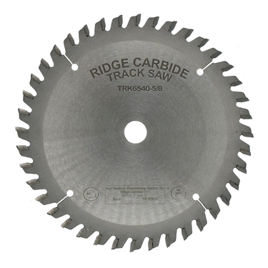 6-1/2" (165mm) X 40T Cross-Cutting DeWalt Track Saw Blade for Wood (ATB) - 20mm Bore
