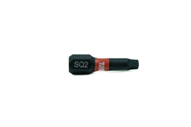 57652 - Tundra Tools #2 Impact Screwdriving Square Bits 57652, 5 pack, impact rated for impact drivers