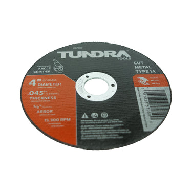 57950 - Tundra Tools Type 1A (Thin Metal Cutting) Abrasive Wheel 10 PAK 57950, fast clean cuts in all ferrous metals and stainless steel