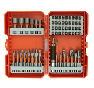 57695 - Tundra Tools 70 Piece Impact Screwdriving Bit Set 57695, 1/4" hex shank, impact rated, includes: Phillips, square, star, slotted, hex, impact nut drivers and impact socket adapter