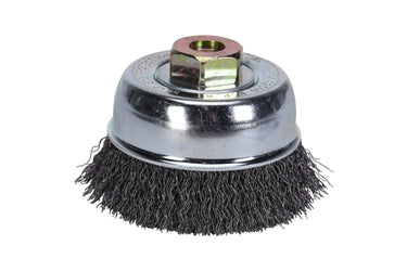 76022 - Century Drill & Tool 76022 3" Coarse Crimped Cup Brush, M10 X 1.25 Arbor, 12,500 RPM Max - Heavy-Duty Cleaning and Surface Prep on Concrete and Metal