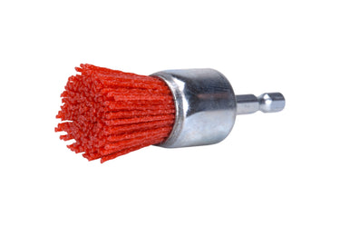 77201 - Century Drill & Tool 77201 1" Coarse Nylon End Brush, 80 Grit, 1/4" Quick Change Shank, 4,500 RPM - Nylon Bristles for Metal, Wood, Plastic, Masonry