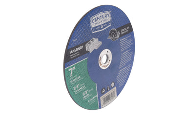 08507 - Century Drill & Tool 08507 Masonry Blade – 7 x 1/8” Aluminum Oxide Grit, Double Reinforced, Cuts Masonry, Concrete, Brick, Stone, Non-Ferrous Metals