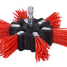 77341 - Century Drill & Tool 77341 4" Coarse Nylon Flap Brush, 80 Grit, 1/4" Quick Change Shank, 4,500 RPM - Nylon Bristles for Metal, Wood, Plastic, Masonry