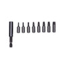 68017 - Century Drill & Tool 68017 Premium S2 Steel Security Star Insert Screwdriving Bit Set, 9 Piece