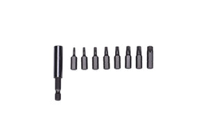 68017 - Century Drill & Tool 68017 Premium S2 Steel Security Star Insert Screwdriving Bit Set, 9 Piece