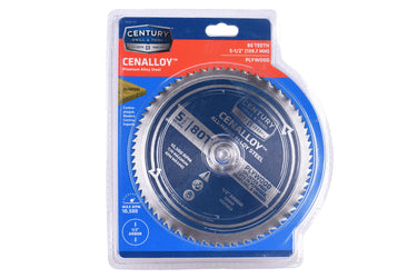 08253 - Century Drill & Tool 08253 Cenalloy Plywood Circular Saw Blade 5-1/2" by 80T