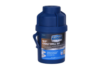 26115 - Century Drill & Tool 26115 Pro Grade Cobalt Drill Set, 15 Piece, Made in The USA