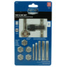 98924 - Century Drill & Tool 12 Piece Machine Screw and Fractional Tap & Die Set 98924; for use across the shop, automotive, and DIY applications; 5/8" across the flats