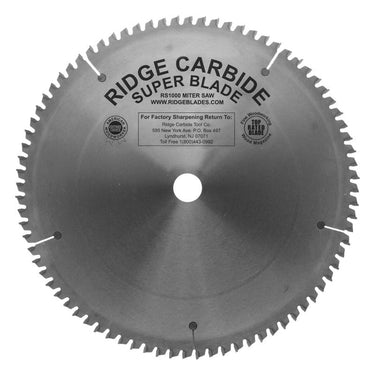 12" X 100T Cross-Cutting Miter / Radial Saw Blade for Wood - Thin Kerf (RS1000-AR 4+1)